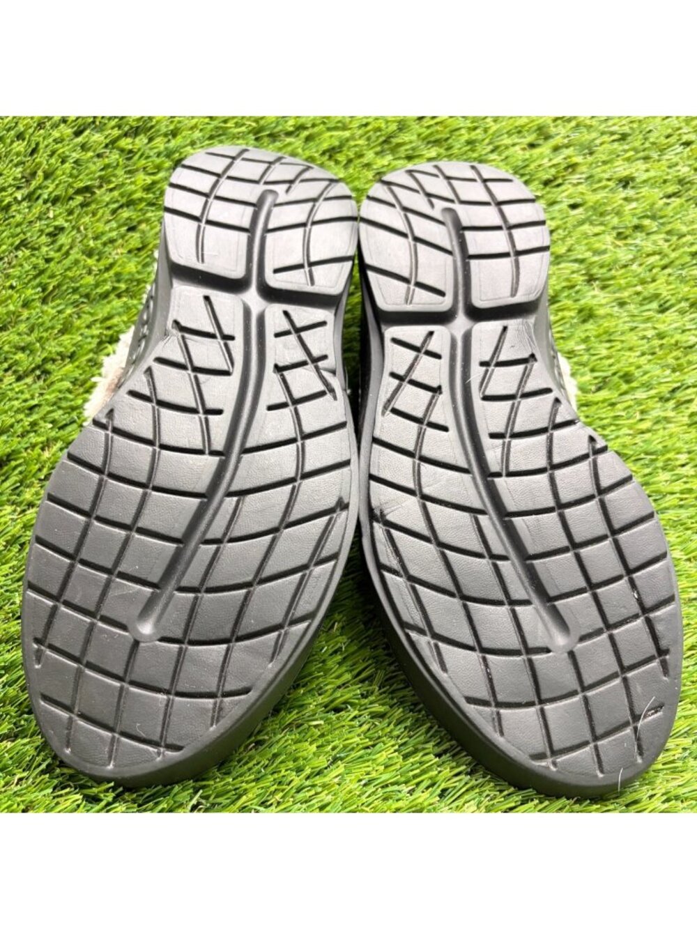 OOFOS OOcoozie Womens Size 7.5 Beige Black Casual Slip On Recovery Mules Shoes - Picture 7 of 10